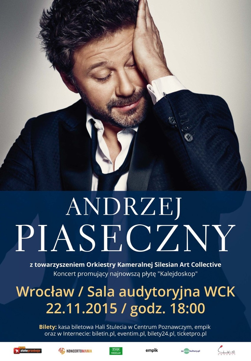 Andrzej Piaseczny przedstawi „Kalejdoskop” na koncercie we Wrocławiu