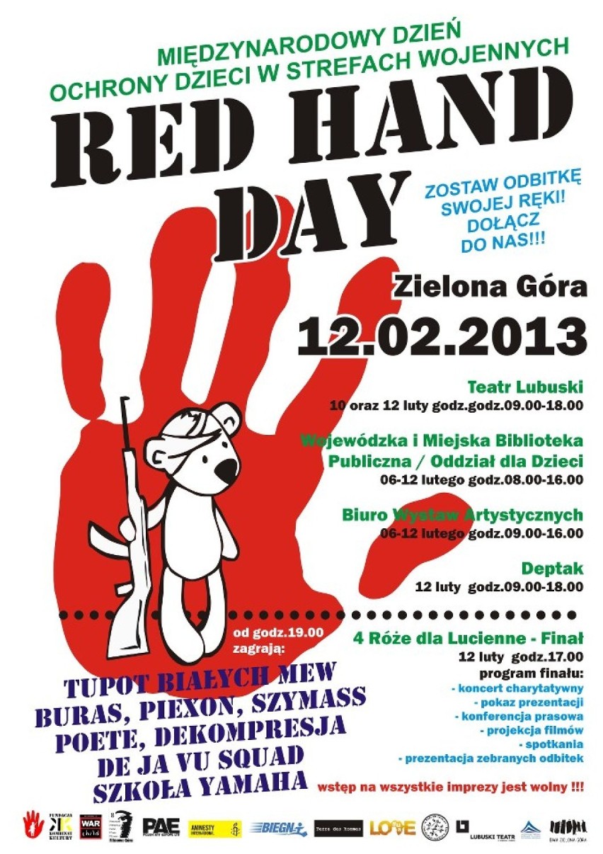 Akcja RED HAND DAY w Zielonej Górze