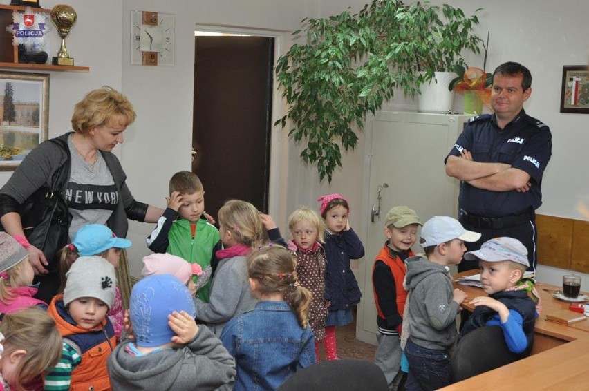 Wizyta przedszkolaków w KPP w Kraśniku
