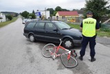 Wypadek w Podkonicach w gm. Czerniewice. Poszkodowany rowerzysta