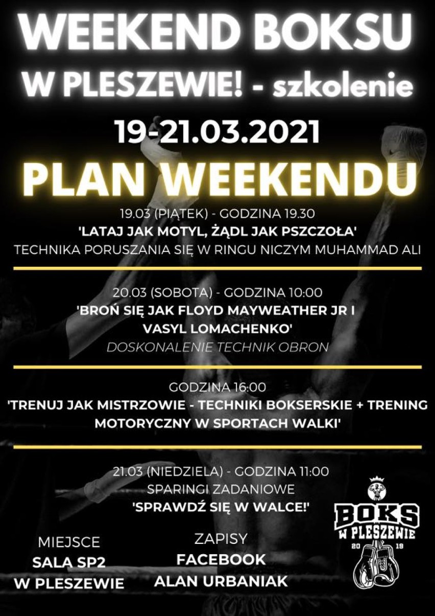 Plan Weekendu Boksu w Pleszewie