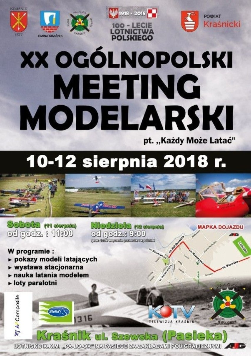 „Każdy może latać”. XX Ogólnopolski Meeting Modelarski w Kraśniku już w ten weekend