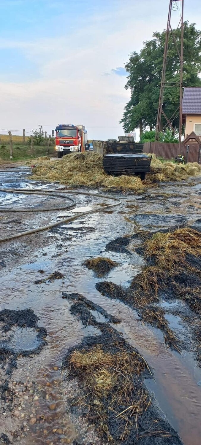 Pożar przyczep, przewrócony słup, podtopione domy, uszkodzony przystanek... Wichura przeszła przez powiat brodnicki