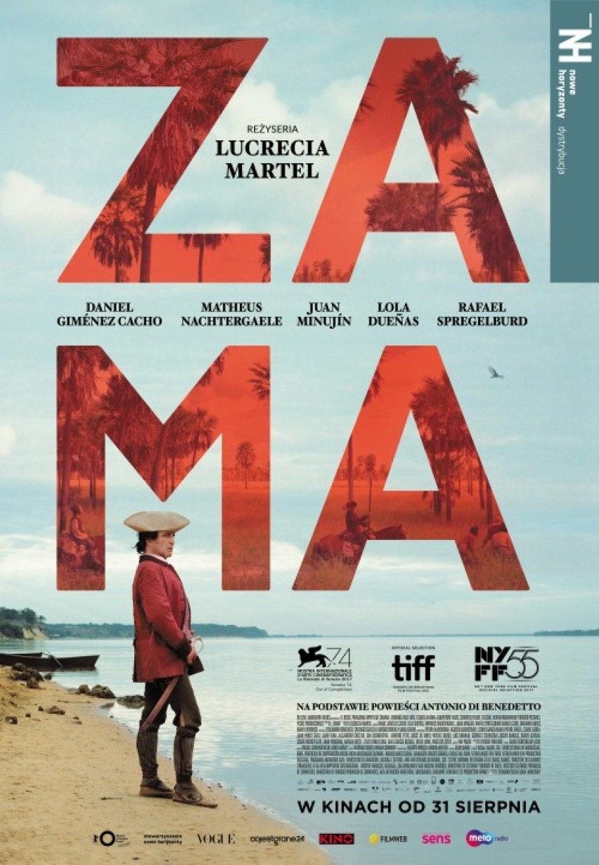 15 października, wtorek, godz. 19:55

„Zama”
reż. Lucrecia...