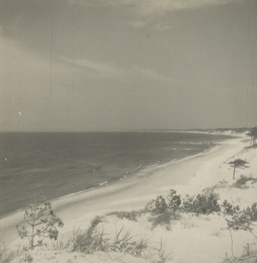 Ustka plaża wschodnia 1947 rok.