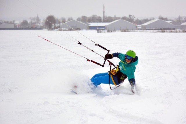 Snowkiting w Oleśnie!