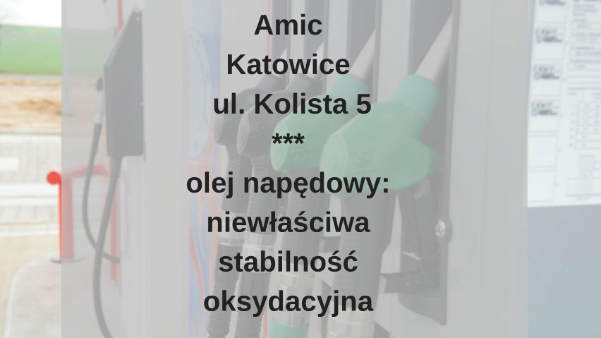 Jakość paliw w woj. śląskim [raport UOKiK 2018]. Na których stacjach wykryto pewne nieprawidłowości 