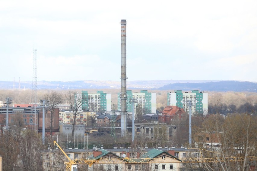 Widok na Siemianowice Śląskie z bloku w dzielnicy Bytków