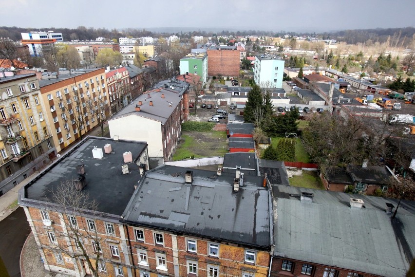 Widok na Siemianowice Śląskie z bloku w dzielnicy Bytków
