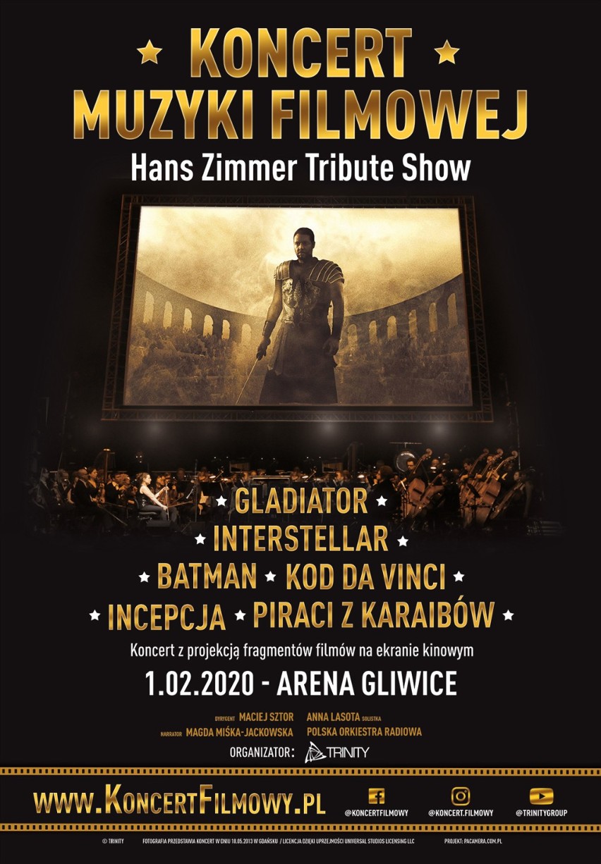 Arena Gliwice: Koncert Hans Zimmer Tribute Show [1 luty 2020]