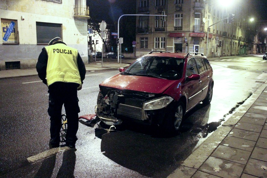 Wypadek na Gdańskiej. Rannych dwóch mężczyzn