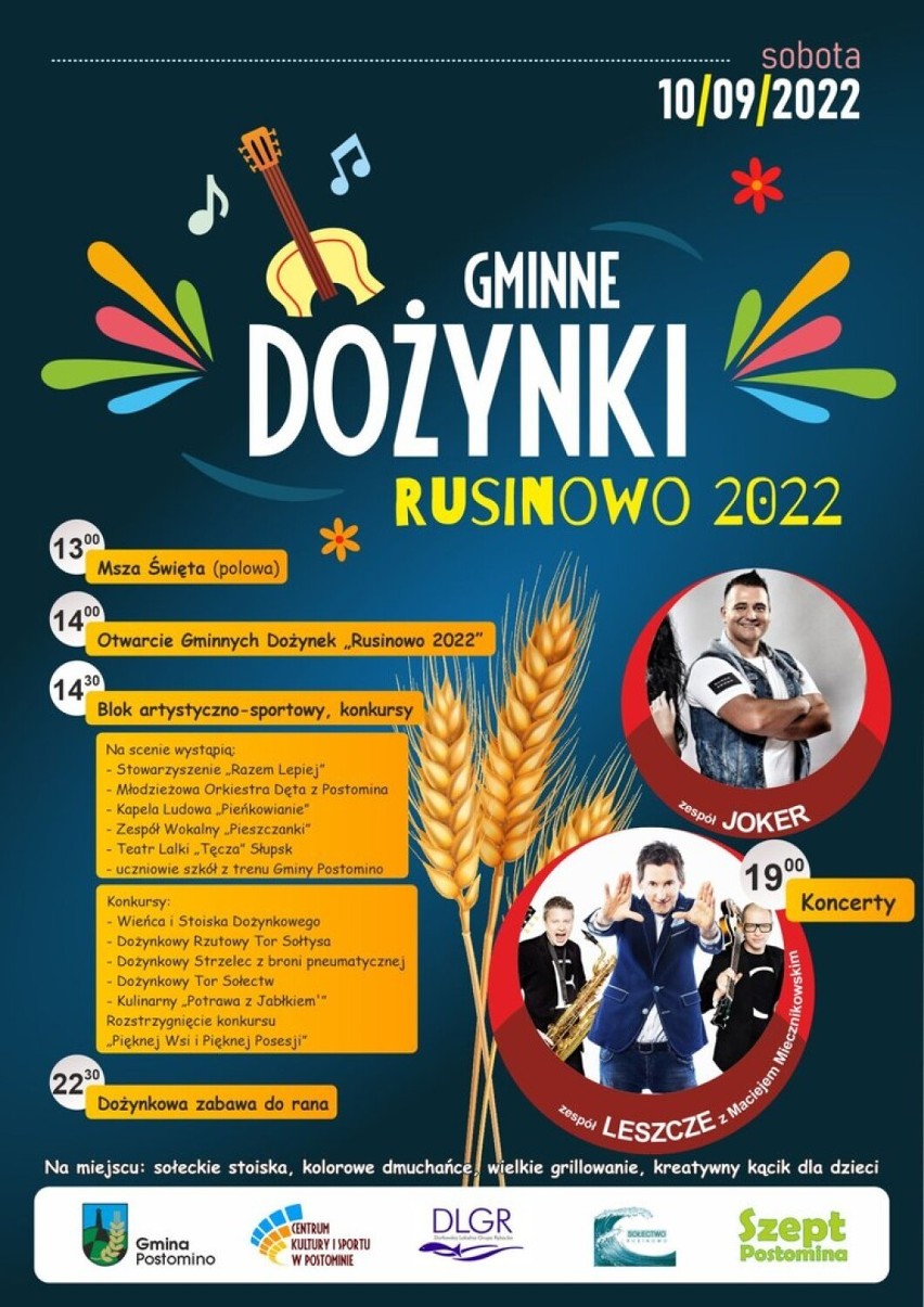 Dożynki w Rusinowie, Dni Dziedzictwa w Darłowie. Sprawdź program wydarzeń