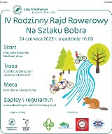 Ruszają zapisy na IV Rodzinny Rajd Rowerowy "Na Szlaku Bobra". Wsiadajmy na rowery!