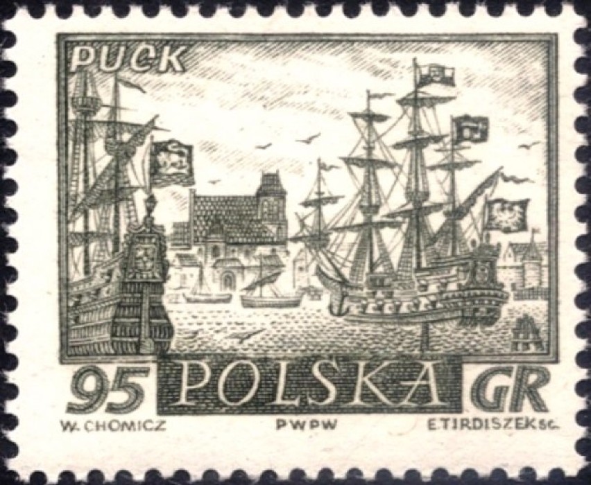 Puck na znaczkach: port wojenny w Pucku