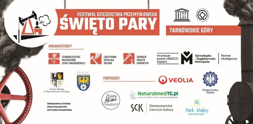 Tarnowskie Góry. II Święto Pary. Z Czech do miasta przyjedzie kilkadziesiąt zabytkowych maszyn parowych. Sprawdź PROGRAM wydarzenia