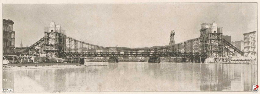 Most Grunwaldzki (wtedy most Cesarski - Kaiserbrücke)...