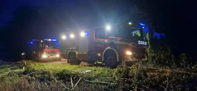 Pełne ręce roboty w związku z nawałnicą strażacy mieli w gminie Brzeszcze, w tym w Jawiszowicach