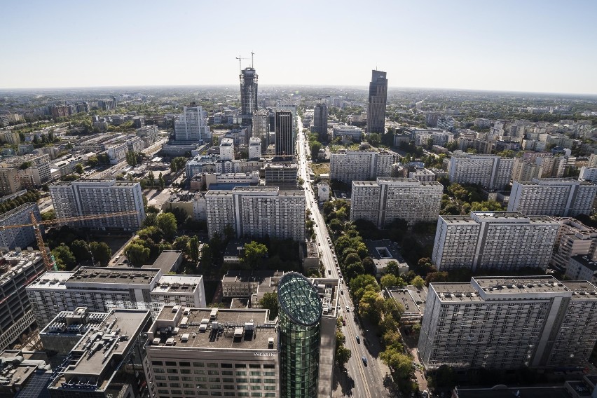 Panorama Warszawy. Zobacz, jak wygląda stolica z wysokości 150 metrów [GALERIA]