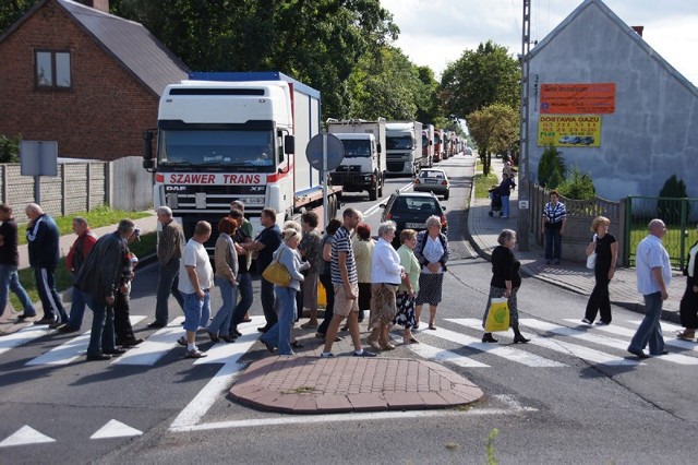 Mieszkańcy Goliny znowu wyjdą protestować przeciwko tirom