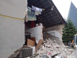 Zawalił się dom w Popowie w pow. kłobuckim. Katastrofa budowlana. Runęła jedna ze ścian budynku