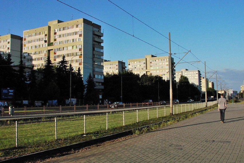 Skwer na placu Strzegomskim we Wrocławiu, jest miejscem...