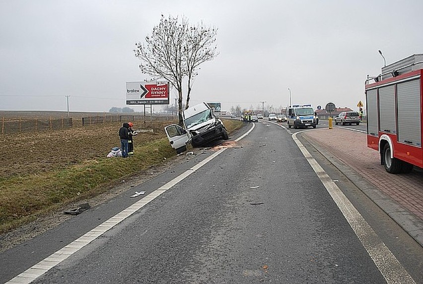 Wypadek w Sędziszowie Małopolskim. Jedna osoba trafiła do...