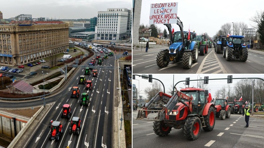 Protestujący rolnicy wjechali do Krakowa. Dotarli m.in. do...
