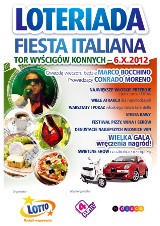 Loteriada Fiesta Italiana już w sobotę 6 października na Służewcu!