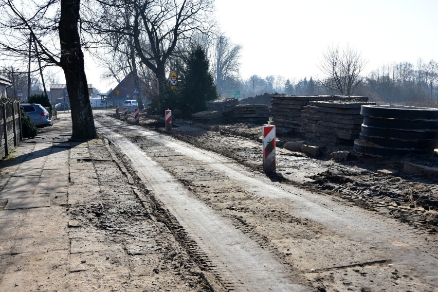 W Sławnie trwa przebudowa ulic Kosynierów i Ogrodowej