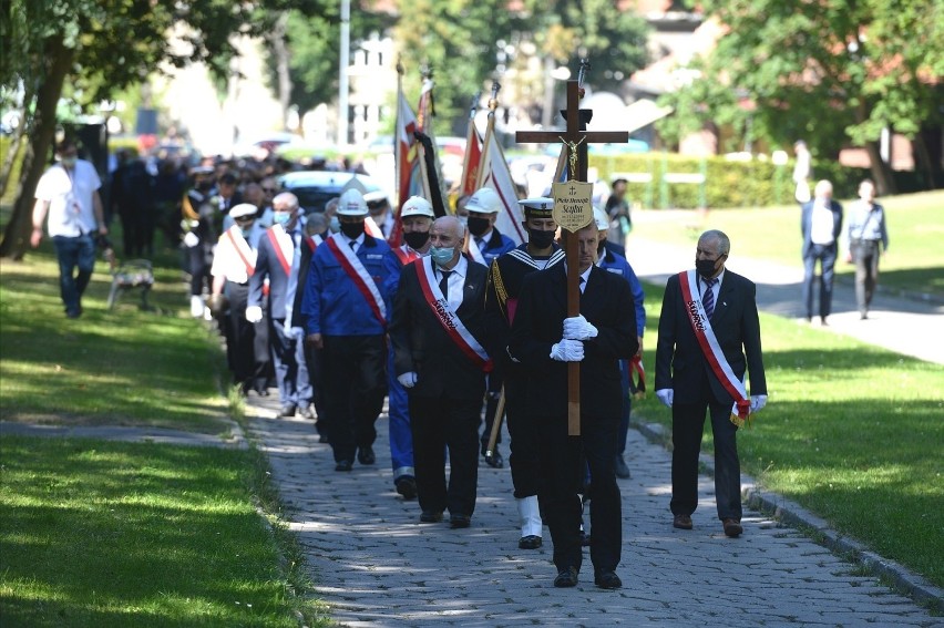 Pogrzeb Piotra Soyki na cmentarzu Srebrzysko w Gdańsku...