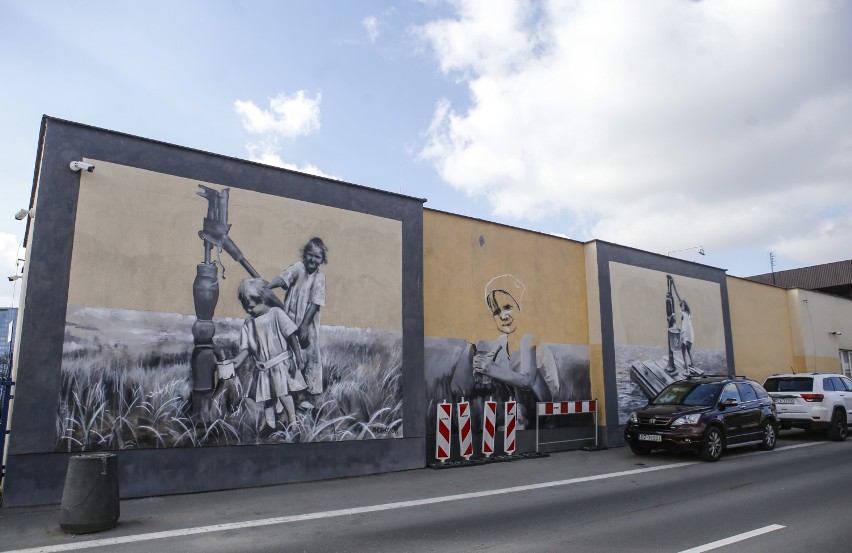 Arkadiusz Andrejkow maluje kolejny mural w Rzeszowie. Zobacz, co tym razem 