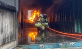 Druhowie z Mucharza szkolą się na poligonie strażackim w Bielsku - Białej