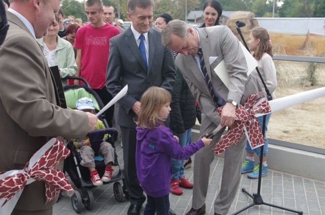 Żyrafy w Zamościu: oficjalne otwarcie żyrafiarni.