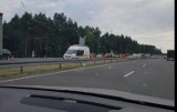 Pieszy potrącony na autostradzie - śmiertelny wypadek na A1