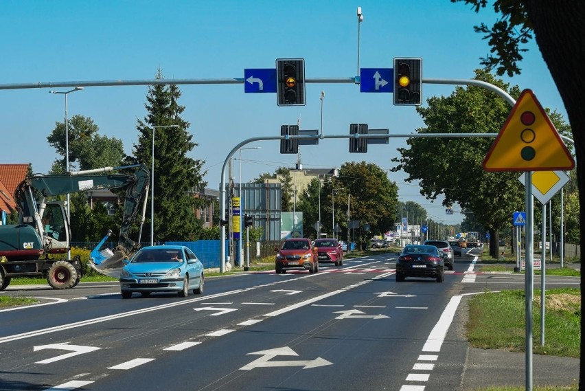 W rejonie nowego skrzyżowania w Osielsku ruch przebiega...