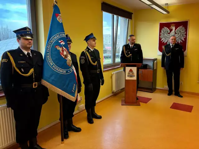 Ślubowanie nowych strażaków w Wałbrzychu - luty 2024.