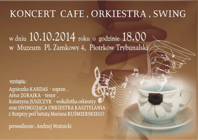 Koncert w piotrkowskim muzeum. Zagra swingująca orkiestra z Rozprzy