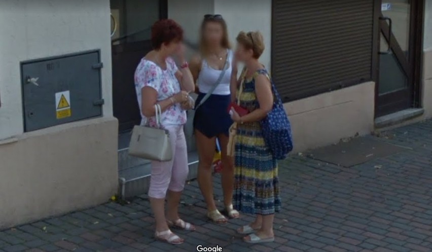 Lubliniec i mieszkańcy w Google Street View