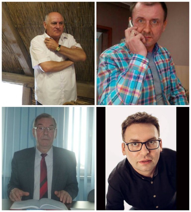 Liderzy naszego plebiscytu - od lewej: Andrzej Szprywa (Samorządność i społeczność lokalna), Jarosław Brussa (Biznes), a poniżej Jan Socha (Działalność społeczna i charytatywna) oraz Dawid Stube (Kultura)