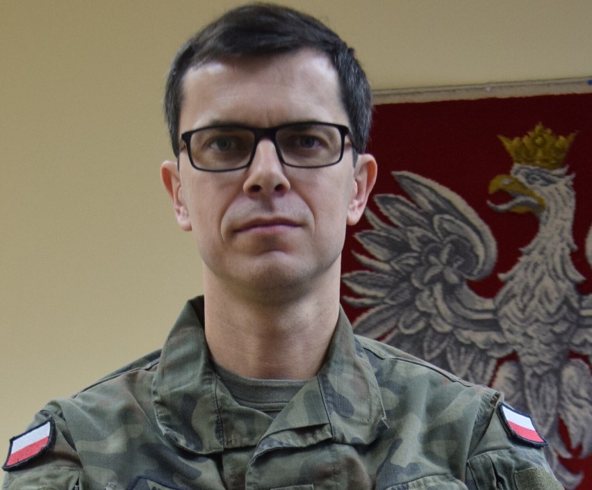 Major Michał Napierała, zastępca szefa WCR w Tychach