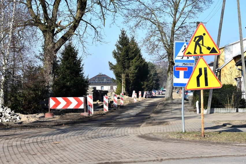 Postępy prac na przebudowie ulicy Kosynierów i Ogrodowej w Sławnie