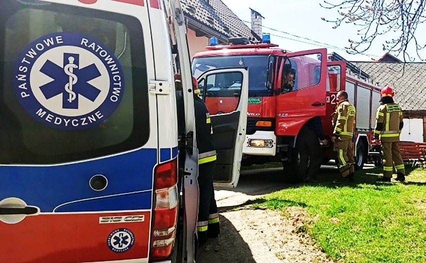 W gorczańskiej wiosce pod Mszaną Dolną pożar wybuchł w samo południe