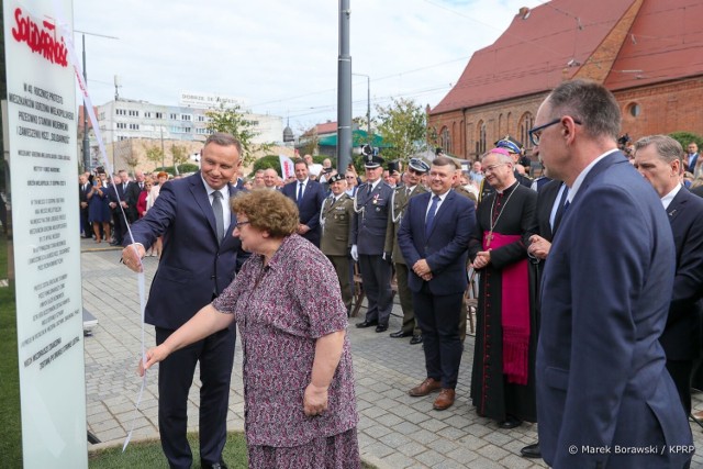 Prezydent Andrzej Duda przyjechał do Gorzowa w 40. rocznicę Gorzowskiego Sierpnia.