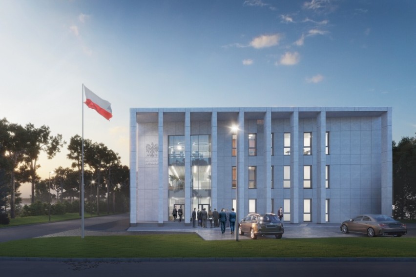 Wizualizacja nowej siedziby Sądu Rejonowego w Bełchatowie