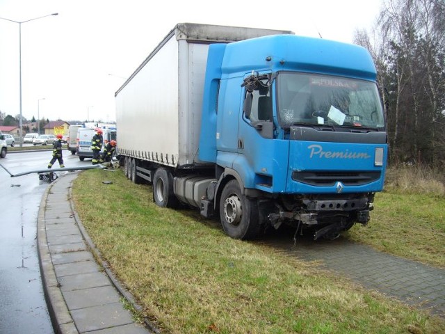Kolizja Kościuszki Żory: Osobówka zderzyła się z samochodem ciężarowym