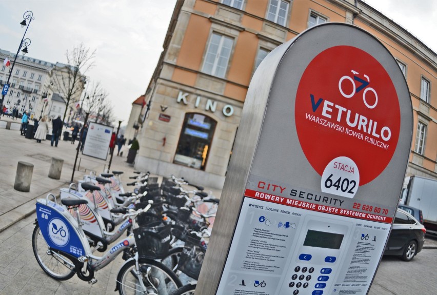 Znamy najpopularniejsze trasy i stacje wypożyczeń Veturilo w...