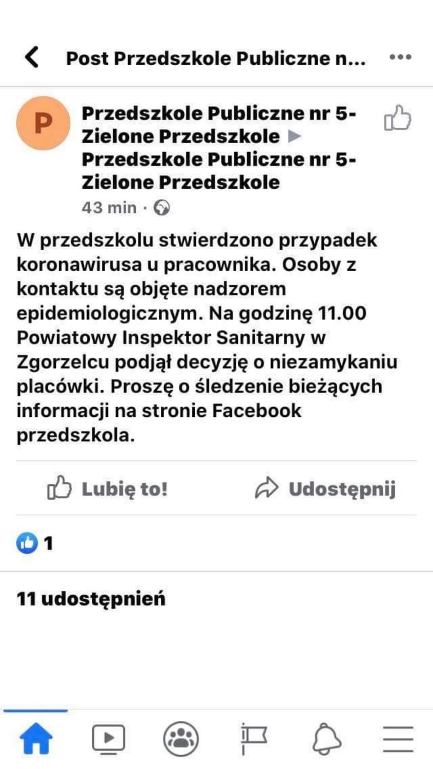 [AKTUALIZACJA] PILNE! Przedszkole w Bogatyni z powodu koronawirusa zamknięte do odwołania