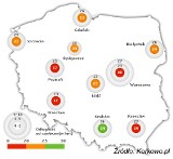 Poznań wśród trzech najwolniejszych miast w Polsce [TABELE]
