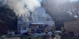 Pożar domu jednorodzinnego we wsi Gareja w gminie Lubsko. W domu była w trójka dzieci. Budynek doszczętnie spłonął