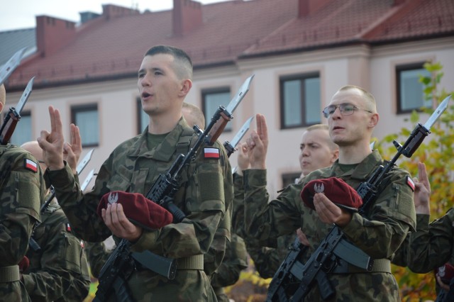 Przysięga wojskowa w Tomaszowie Mazowieckim